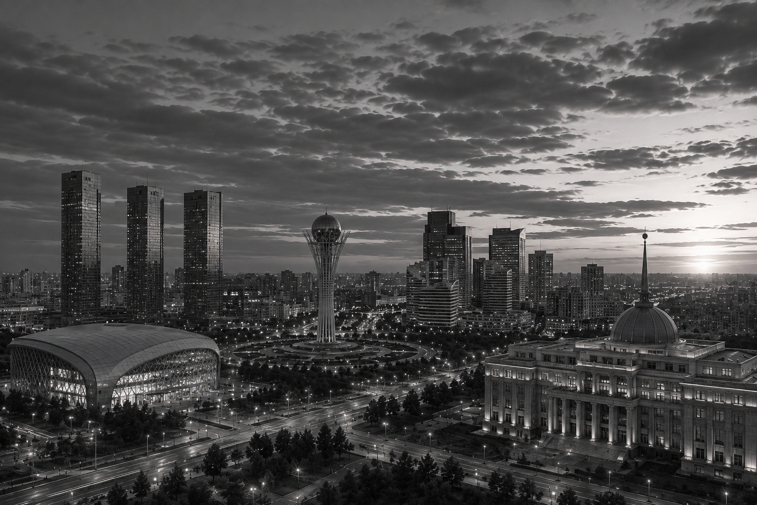 Astana International Financial Centre facade detail