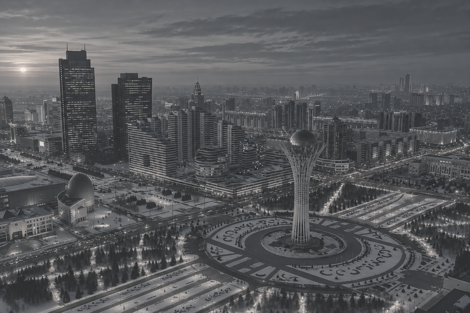 Astana International Financial Centre facade detail